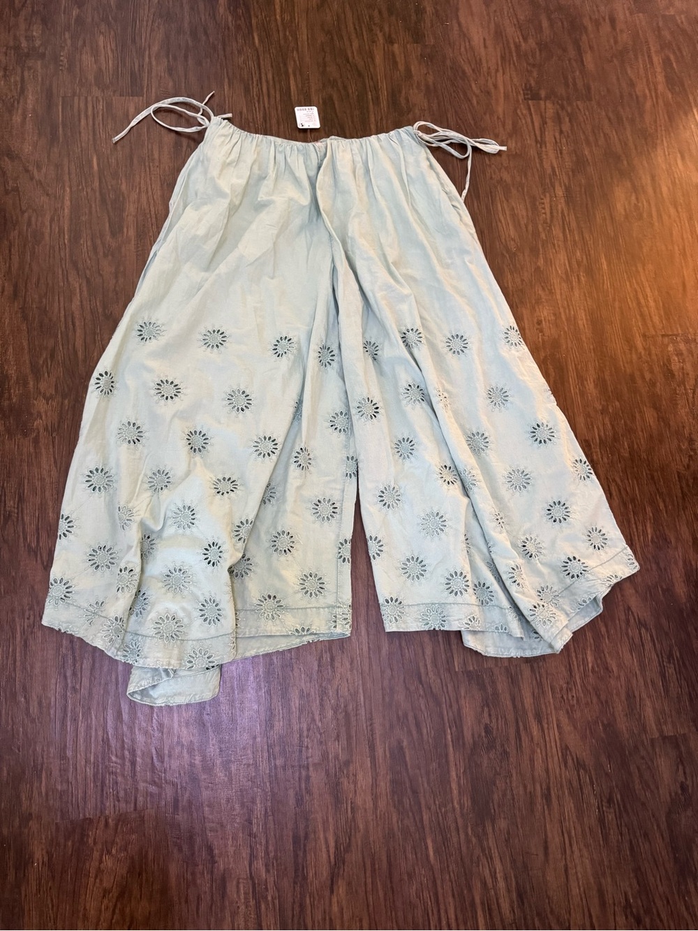 Free People sweet Serenade pull-on Eyelet Wide-Leg Pants - Picture 8 of 16